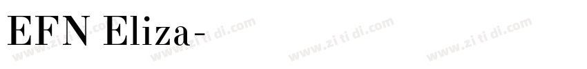 EFN Eliza字体转换